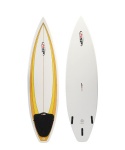 Square tail short surfboard