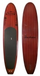 Round tail wooden SUP board