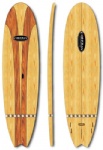 Fish tail wooded SUP board